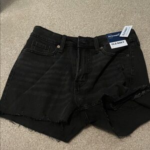 NWT Old Navy black women’s jean shorts